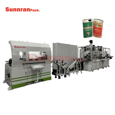 linha de produção de latas retangulares pequenas