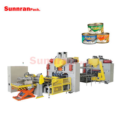 Linha automática de produção de latas de atum de duas peças