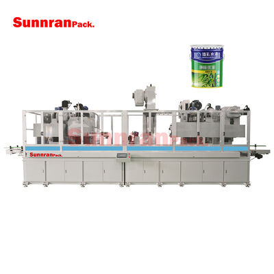 Linha de produção totalmente automática de baldes com capacidade superior a 40 latas/min de curling UN