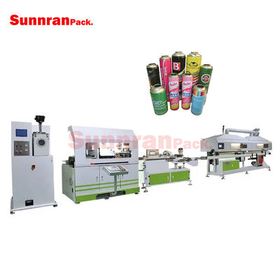 Linha de soldadura de latas de aerossol totalmente automática com capacidade de 300 latas/min, velocidade de soldadura de 40 m/min