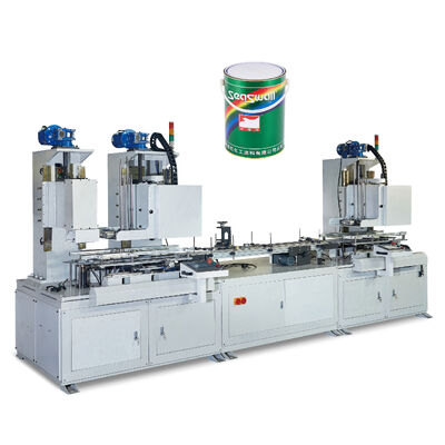 Máquina totalmente automática para fabricação de latas redondas de tinta de 0,5-3L para fabricação de latas de metal com capacidade de 60 latas/min